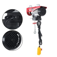 Mini Electric Hoist 1320LBS With Wire Remote Control&Single/Double Slings