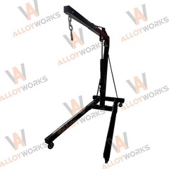 1 Ton Foldable Hydraulic Engine Hoist Crane Lift 4 Adjustable Position New Black