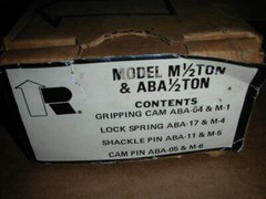 Renfroe 1/2-M-RK 1/2-ABA-RK Rebuild/Repair Kit for M or ABA1/2-Ton Locking Clamp