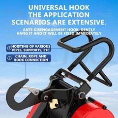 160 Kg 30 M Double-hole Electric Hoist 220 V Suspended Portable Home Crane