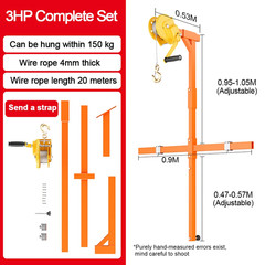 Foldable Crane Air Conditioner Lifting Bracket Lightweight Lifting Machine Brack