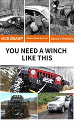 Electric Winch 12V/24V Vehicle-mounted Mini Crane Off-road Vehicle Self-rescue