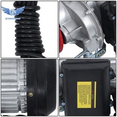 Electric Hoist 880lbs Crane Winch with Wired Remote Control 850W 110V