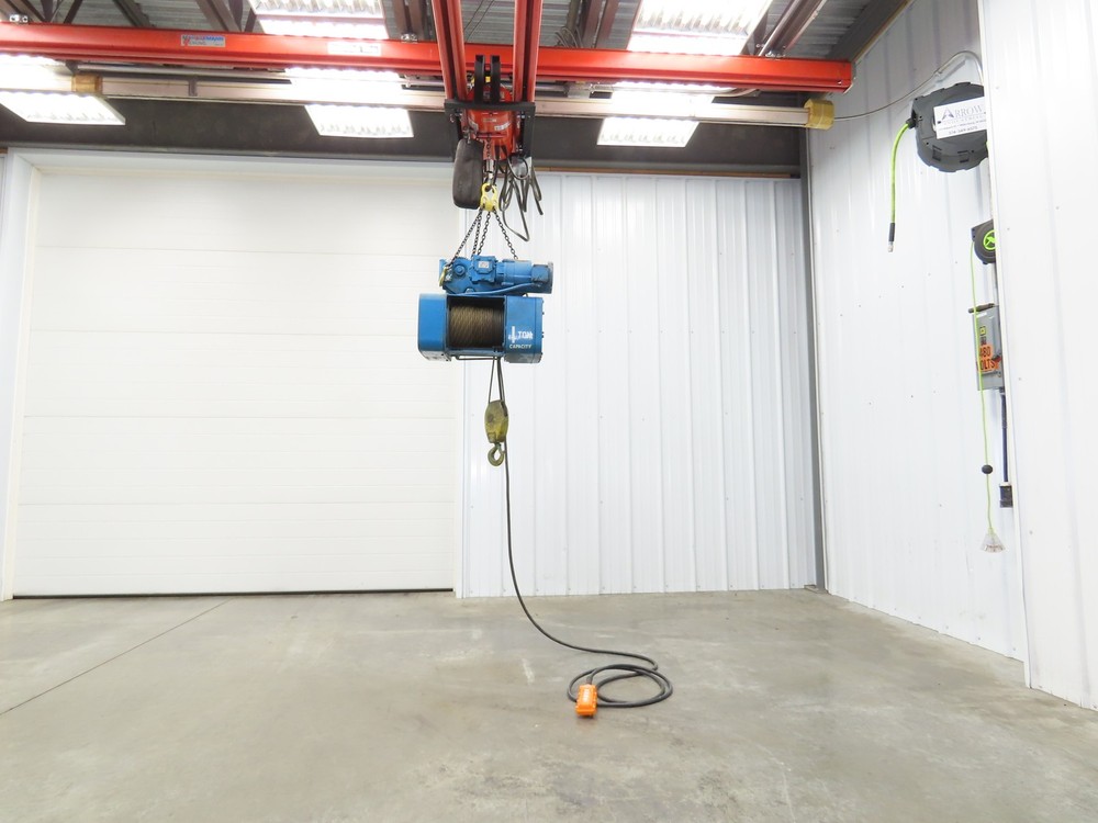 Shaw-Box 80L02025S16 Yale LiftTech Electric Cable Hoist 1 Ton 20′ Lift 16FPM 3Ph