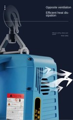 220V Portable Wireless Remote Control Electric Hoist Crane Home Use Small Lift