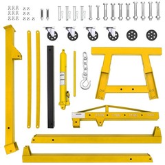 2T/4400 Lbs Folding Engine Hoist ,Hydraulic Cherry Picker Shop Crane Hoist Lift