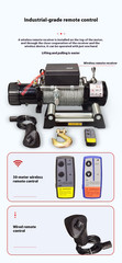 Electric Winch 12V/24V Vehicle-mounted Mini Crane Off-road Vehicle Self-rescue