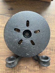 Babbit Cast Iron Adjustable Socket Rim with Chain Guide 2-4 Diameter Size 0