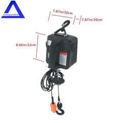 3-in-1 Electric Hoist Winch Crane 1100LBS/500kg Dual Remote Overload Safety