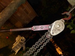 Thern Machine Co model 301P lever style hoist 3000lbs rating. USA made.