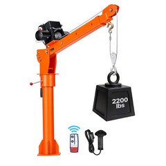 VEVOR Electric Pickup Truck Crane 2200 lbs Electric Winch Steel Foldable Lifting