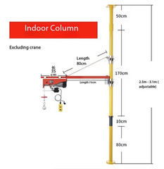 100-150 Kg Electric Hoist, Crane Wire Rope Winch for Shipyard Hoist, 220V