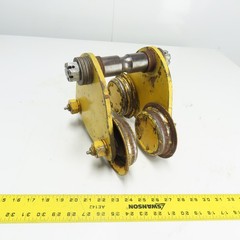1 Ton 2000LB Push/Pull Hoist Beam Trolley 3″ To 5-1/2″ Flange