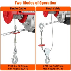 400kg600KG Small Lift Lifting Crane 220V Household Winch Winch Hoist