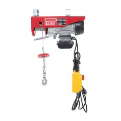 PA200 440lbs Electric Hoist w/ 14ft Remote, Dual Hook System, 110V 510W Motor