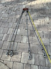 6 ft Crane Rigging Hoist Lift Sling Stainless Steel Cable Attachment Heavy Duty