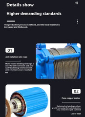 220v Home Winch 1 Ton 2T Electric Hoist 380v Construction and Decoration