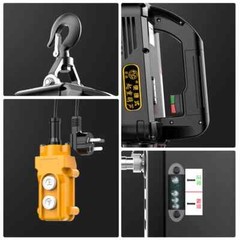 500Kg Portable Crane Electric Hoist for Cars, Home Improvement, Cargo Handling