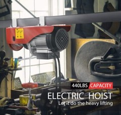 Electric Hoist, 110V 440 Lbs Winch with Wireless Remote Control
