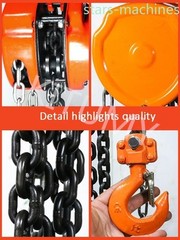 1tons -3Tons Small Lifting Inverted Chain Hand Hoist Crane Hand Lever Hoist