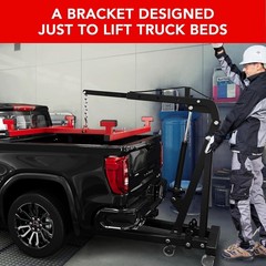 Truck Bed Lift 800LbsCapacity Heavy Duty Steel BoxLift forPickup Beds Adjustable