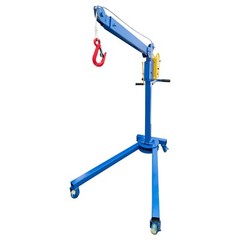 Small Portable Folding Crane Manual Lifting Machine Max.1100LBS Folding Elevator