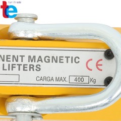 Permanent Magnetic Lifter Lifting Magnet 880 Lbs/400 kg Neodymium Hoist – Yellow