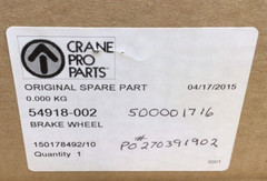 Crane Pro Parts 54918-002 Brake Wheel 2-1/2 Bore X 10 OD X 4-1/4″ Width Keyway
