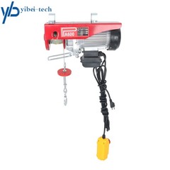 1320LBS Mini Electric Hoist,110V with Wire Remote Control & Single/Double Sling