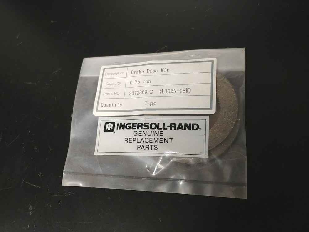 Ingersoll Rand 3/4 t – 1-1/2 t Brake Disc Kit 3372369-2 LV Series Lever Hoists