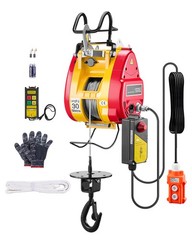 Uimoso Dual-Mode Electric Hoist Winch with 1100LBS Capacity and Remote Control