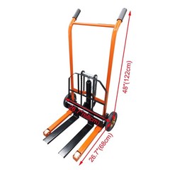 Manual Winch Stacker Material Lift 400lbs Capacity Material Handling‌ Tool