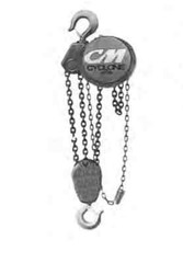 CMCO CYCLONE SERIES 646 MANUAL HAND CHAIN HOIST – 6 TON CAPACITY – 10 FT LIFT