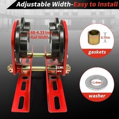 Manual Trolley 1Ton Heavy Duty 2200LBS Capacity for PA600 to PA1000 Hoist Pus…