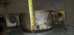 CRANE drive WHEEL ￼ASSEMBLY 23″ OD double flange 5-1/4″ wide