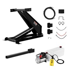 Uimoso 8 Ton Hydraulic Scissor Hoist Kit fit 10-14ft Dump Trailer Bed Body