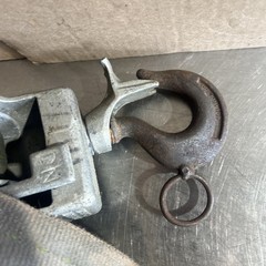 Chance Hoist 1 Ton Hot Stick Ratcheting Strap Hoist. ID 70. Missing Hand Wheel