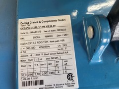 DEMAG HOIST, DCS-Pro 2-250 1/1 H5 VS16-30 380-480/60, Variable speed, 550 pounds