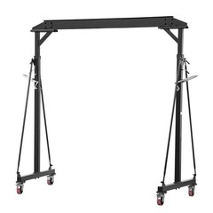 Uimoso Adjustable Gantry Crane 2200lbs Portable Hoist Frame, Height 95.7″-142.9″