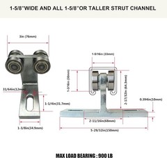 Corrosion-Resistant 4 Wheel Trolley for Electric Hoists – Smooth & Silent Design