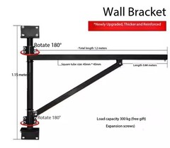 Reinforced Wall Bracket Fittings for 220V Rotatable Domestic Hoist
