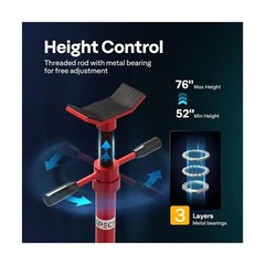 SPECSTAR Movable Under Hoist Support Stand, 3/4 Ton 1650Lbs Capacity Jack Sta…