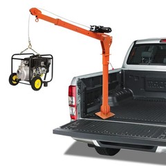 1100LB Electric Hoist Crane – 12V 360° Swivel Lift, Adjustable Boom, for Engines