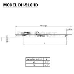 8 Ton Hydraulic Scissor Hoist Kit – Fits 10-14′ Dump Truck DH-516