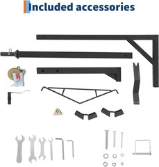500LBS Heavy-Duty Deer Hoist Kit with Winch & Gambrel, Hitch Game Hoist with Lif
