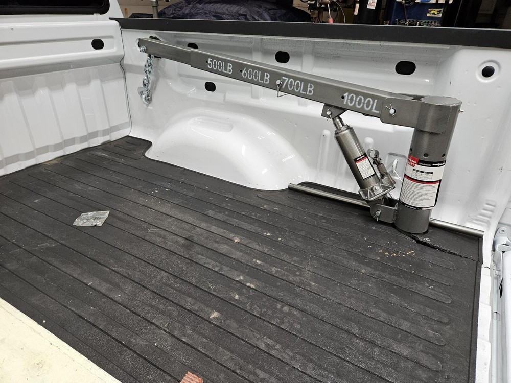 PICKUP TRUCK BED CRANE SWIVEL LOAD LIFT BOOM HYDRAULIC HOIST 1/2 TON CAPACITY