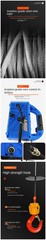 Micro Electric Hoist 220v Small Crane Remote Control Air Conditioning Crane