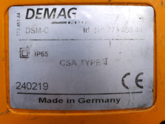 Demag 773 450 44 CSA Type 4 Control Head DSM-C 77345044 80kg