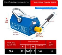Magnetic Lifter 600KG/1T Suction Cup 400KG Powerful Magnet Iron-Attracting Disc