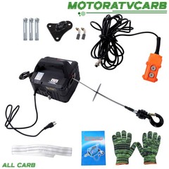 ALL-CARB 1100 lbs Lift Capacity, 2-in-1 Electric Hoist Winch, 1500W Power